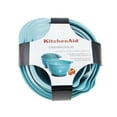 thumbnail image 5 of Kitchenaid Set of 5 Plastic Mixing Bowls in Aqua Sky with Rubber Bottom, 5 of 7