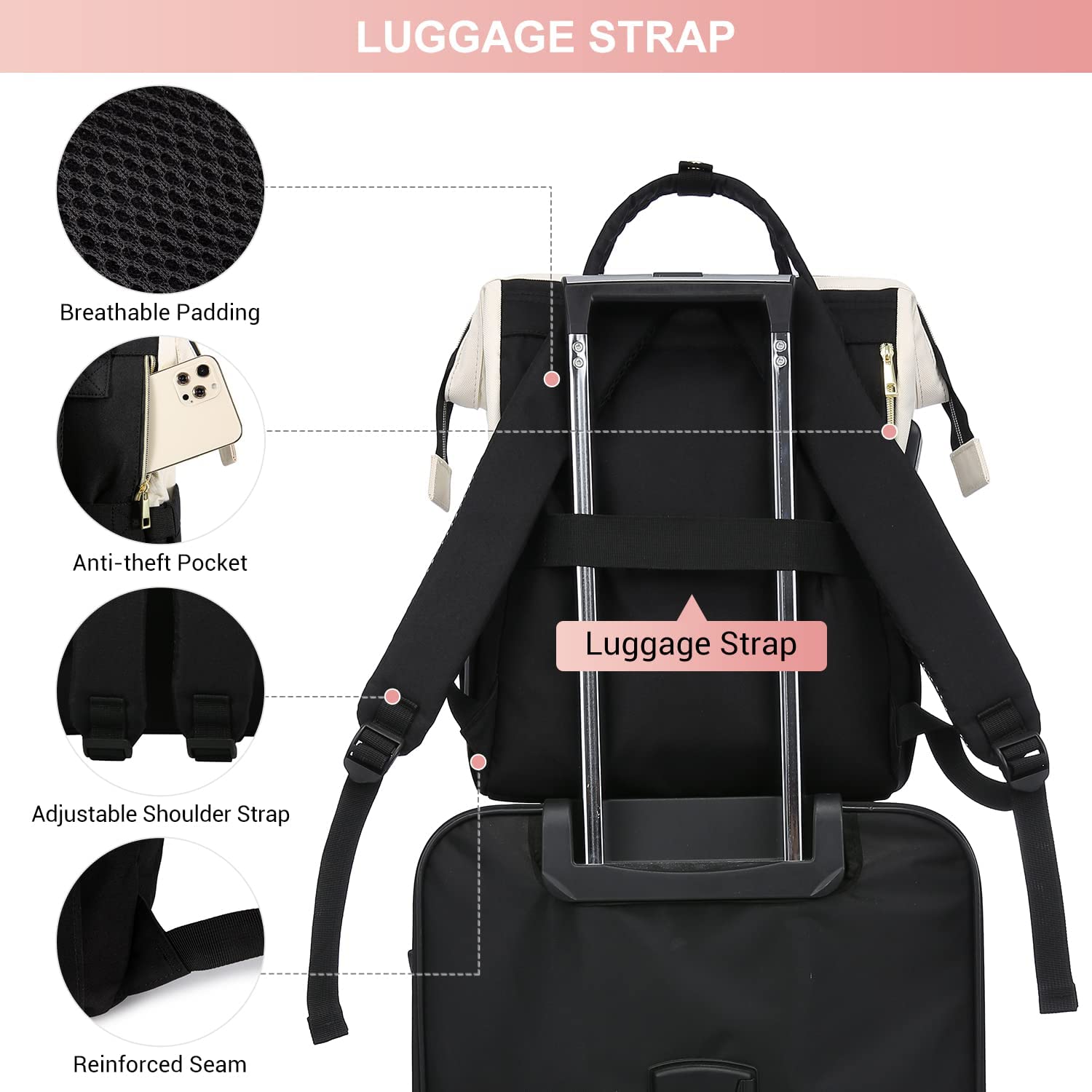 Lovevook Laptop Backpack for Women,17