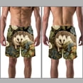 thumbnail image 3 of luoweisi Men's Beach Shorts Quick Dry Swim Trunks with Mesh Lining Hedgehog L, 3 of 5