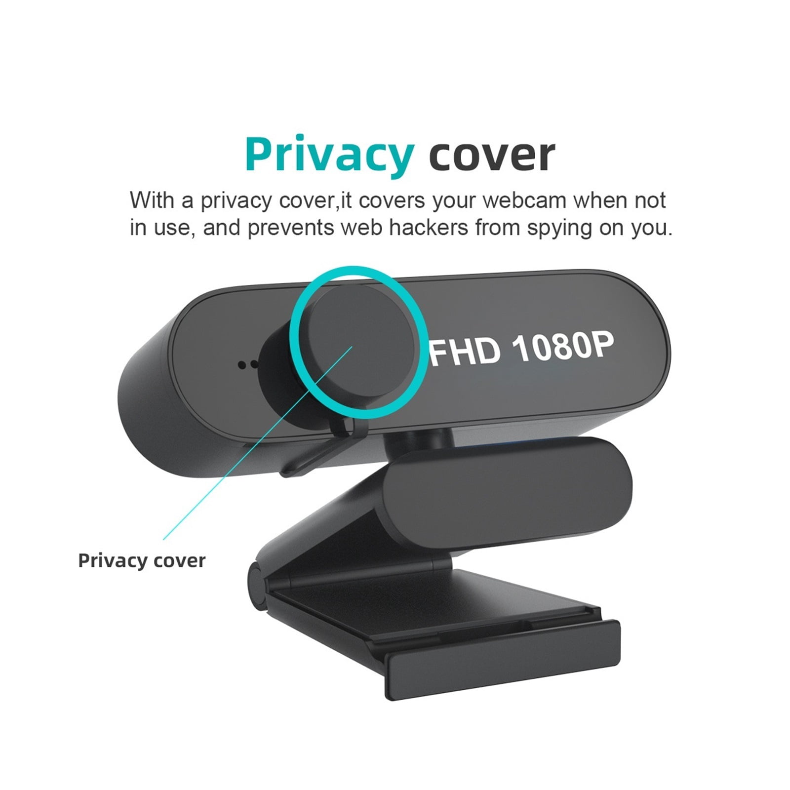1080P USB Webcam Wide Angle Noise Reduction For PC Laptop Video Conference Online Study Live Boardcast Webcam Camera ,HD Video