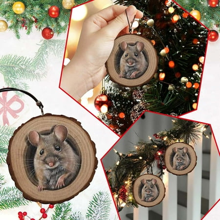 

Animal Ornament Cat Bear Pendant Icons Round For Kitchen Room Decoration