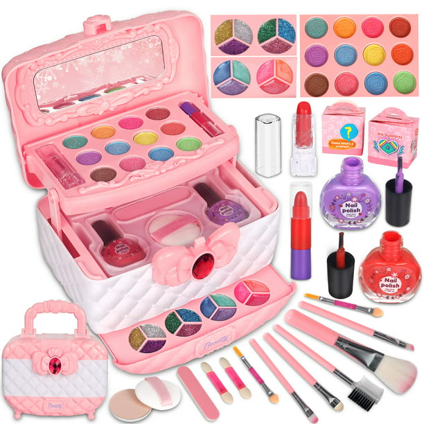 Kids Makeup Kit for Girl Washable Make up Kits for Girls Real Girls ...