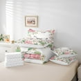 thumbnail image 4 of Erosebridal Literie à Fleurs de Printemps Format Simple, Ensemble de Literie Botanique Format Simple, Ensemble de Lit Réversible Papillon Animal, Décoration de Chambre Super Douillette, 7 Pcs, 4 of 6
