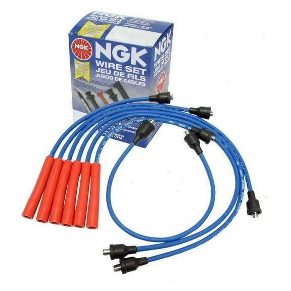 NGK Spark Plug Wire Set compatible with Ford Mustang 2.8L 3.3L 4.1L L6 1964-1973