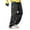 Black, variant on Mens Cargo Pants Solid Color Spring Outdoor Sports Rushing Trousers Models Side Open Zip Breathable Straight Casual Trousers Sweatpants for Men Outwear,White,L