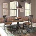 thumbnail image 3 of 36" Round Wood Table With 2 San Remo Chairs in Hickory/Washed Coal - 3 Piece Set, 3 of 8