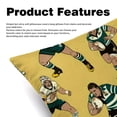thumbnail image 2 of Football Velvet Throw Pillow Covers Set with Unique Patterns - 16x16, 18x18, 20x20 Inches - 2 Throw Pillow Inserts & Covers for Any Occasion, 2 of 6