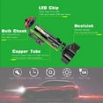thumbnail image 5 of Alla Lighting Fanless Xtreme Super Bright H8 H9 H11 LED Headlights Bulbs High Beam or Low Beam or Fog Lights Upgrade, 6000K Xenon White Replacement, 5 of 8