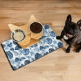 thumbnail image 3 of Wildflower Floral Pet Food Mat - Absorbent Dog Feeding Mat with Butterfly Illustration, Eco-Friendly, 3 of 5