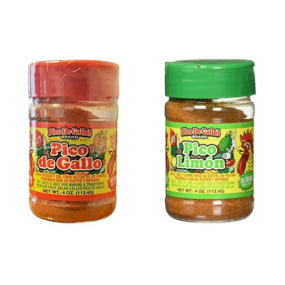 Pico De Gallo's AJH3 Hot Chile and Salt & Pico Limon Seasoning Set , 4oz (Pack of 2)