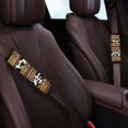 thumbnail image 3 of Chririnla Cow Print Pattern Car Seat Belt Pads Reduce Friction Seat Belt Shoulder Pad Heat Insulation Universal Compatible with Van Auto, 3 of 8