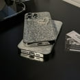 thumbnail image 4 of Designed for iPhone Case,Luxury Glitter Sparkle Sparkly Bling 3D Love Heart Camera Lens Protection Shockproof Protective Cover Phone Case (iPhone 14,Silver), 4 of 6