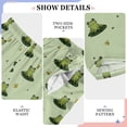 thumbnail image 4 of Kids' Pajama Pants Soft Relaxed Fit Sleep Pants Lounge Pants with Pockets Cute Frogs on Lily Pads Medium, 4 of 9