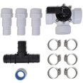 thumbnail image 1 of Kit de derivación para calentadores solares para piscinas VidaXL con válvula y conectores, 1 of 6