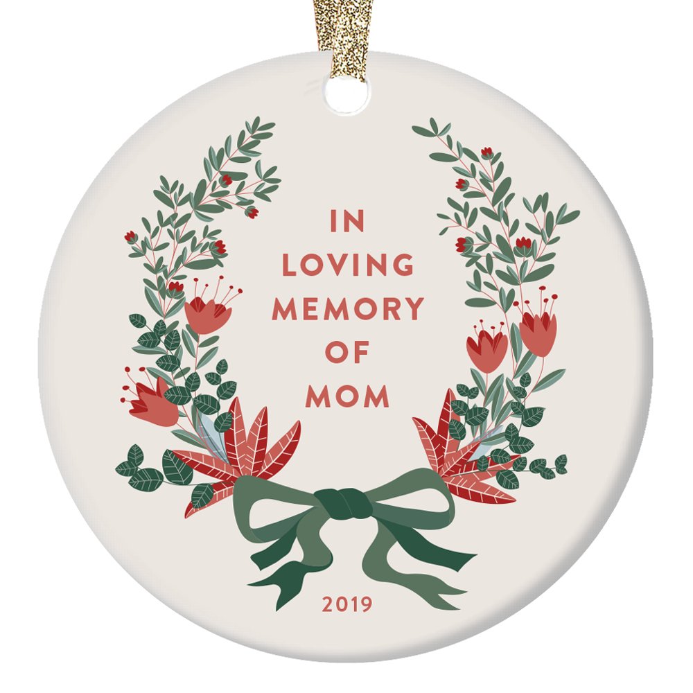 In Loving Memory of Mom 2019 Christmas Ornament Beautiful Organic
