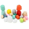 thumbnail image 3 of QIILU Wooden Stacking Balancing Stones, Educational Wooden Stacking Rocks For Birthday Gifts For Kids Over 3 Years Old, 3 of 8