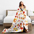 thumbnail image 5 of Fall Blanket for Boys Girls, Cute Autumn Themed Design Printed Throw Blankets for Kids Lap, Chair Sofa, Warm Soft Cozy Blanket, 40"x 50", 5 of 6