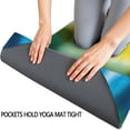 thumbnail image 3 of Tie Dye Soft Petal Ring Pattern Hot Yoga Mat Towel Non Slip for Hot Yoga - Quick-Drying Yoga Mat Cover with 4 Corner Pockets with Travel Bag - Hot Yoga Towel Non Slip 70"x26", 3 of 6