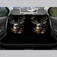 thumbnail image 4 of Pzuqiu Deer Flag Black Automotive Seat Covers – Breathable Car Seat Covers Full Set,Car Seat Protector Accessories Universal, Easy to Install Car Seat Cushion Fit for Most Cars And Trucks, 4 of 7