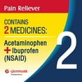 thumbnail image 3 of Glenmark Therapeutics Dual Action Acetaminophen 250mg and Ibuprofen 125mg Caplets, Up to 8h of Pain Relief for Minor Aches and Pain, Headaches, Toothache, Backache, Minor Arthritis Pain, 216 Count, 3 of 10
