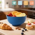 thumbnail image 7 of Lumikrypt 8Pcs 40oz Large Cereal Bowls Set, Unbreakable Reusable Plastic Wheat Straw Bowls, Anti-Scald Soup Bowls, Microwave & Dishwasher Safe Bowls for Kitchen, Salad, Soup, Multicolor, 7 of 7