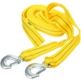 thumbnail image 1 of KAKOWELY 4.8m 5 Ton Car Trailer Rope Practical Outdoor Emergency Kit Polyester Double Layers Thicken Tow Rope (Yellow),188.98"X1.69"X0.04", 1 of 5