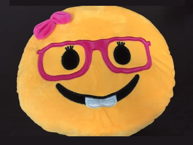 LADY NERD Emoji Pillow Poop poo Emoticon Cushion Plush Toy 13" Same Day Shipping 