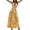 Yellow, variant on IROINNID A-Line Dress For Women Bohemian Beach Camis Sleeveless V-neck Backless Elastic Long Dress Full-Length Prints Dress