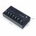 thumbnail image 3 of Aud**io Mixer 6 Channel Ultra-compact Low-noise Stereo Mini Sound Mixer For Home Studio Recording Live Outdoor Performance MIX600, 3 of 6