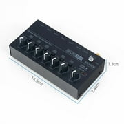 Aud**io Mixer 6 Channel Ultra-compact Low-noise Stereo Mini Sound Mixer For Home Studio Recording Live Outdoor Performance MIX600