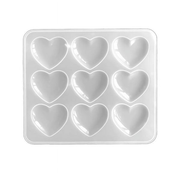 ZPAQI Epoxy Heart Ornament Mold Resin Casting Pendant Mold Suitable for Diy Crafts