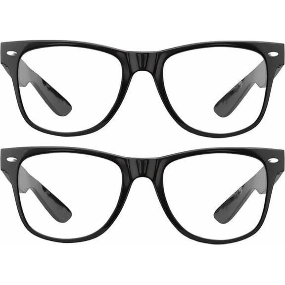 GRINDERPUNCH Blue Light Reading Glasses High Magnification Strong Reading Power Readers For Men Woman - 2 Pack Black, 2.75