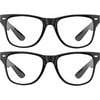 Grinderpunch Blue Light Reading Glasses High Magnification Strong Reading Power Readers For Men Woman - 2 Pack Black and Tortoise, 6.00