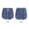 thumbnail image 3 of KLL Skull flower tie dye Pattern Shorts Women,Athletic Shorts High Waisted Running Shorts Pocket Sporty Short Gym Elastic Workout Shorts-Medium, 3 of 7