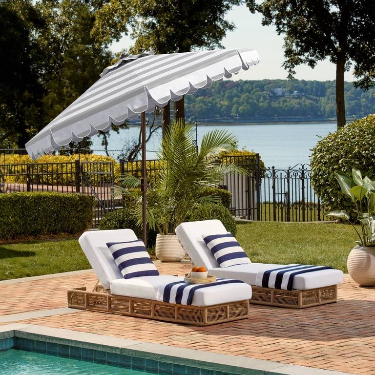 crank and tilt patio umbrella 9FT with Lift & foot round umbrella featuring a durable aluminum pole and UV Teal & Lemon Crank &