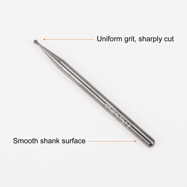 10Pcs 2-10mm Diamond Grinding Head Mounted Point 2.35/3mm Shank