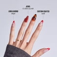 thumbnail image 4 of Kiss Luxe Long Almond Press-On Nails, Red, 32 Pieces, 4 of 12