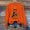 Orange, variant on BXJX Women's Round Neck Christmas Print Sweatshirt- Loose Fit Casual Winter Holiday Christmas Pullover Tops Green Size XL