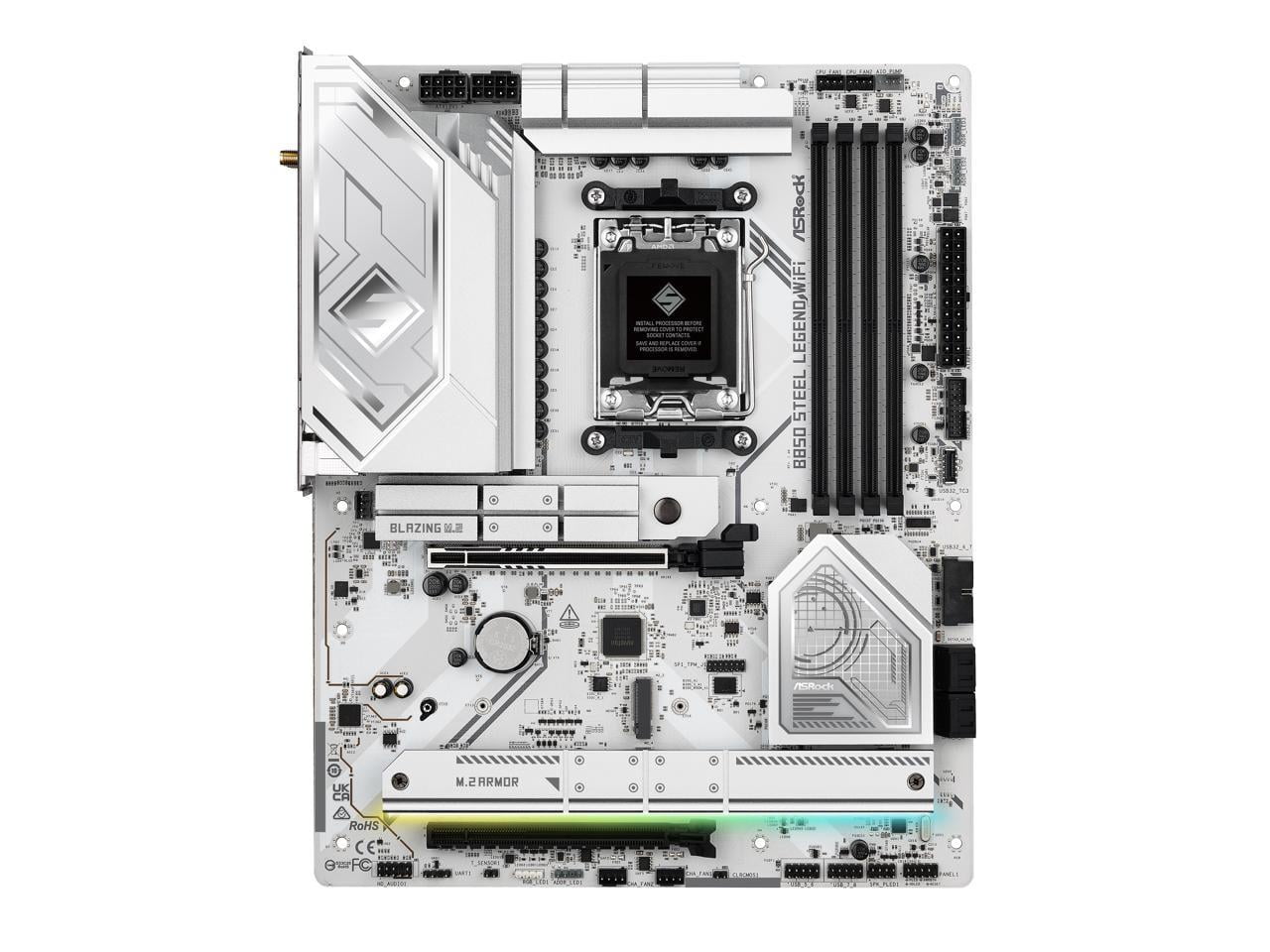 ASRock B850 STEEL LEGEND WIFI AM5 AMD B850 SATA 6Gb/s ATX Motherboard