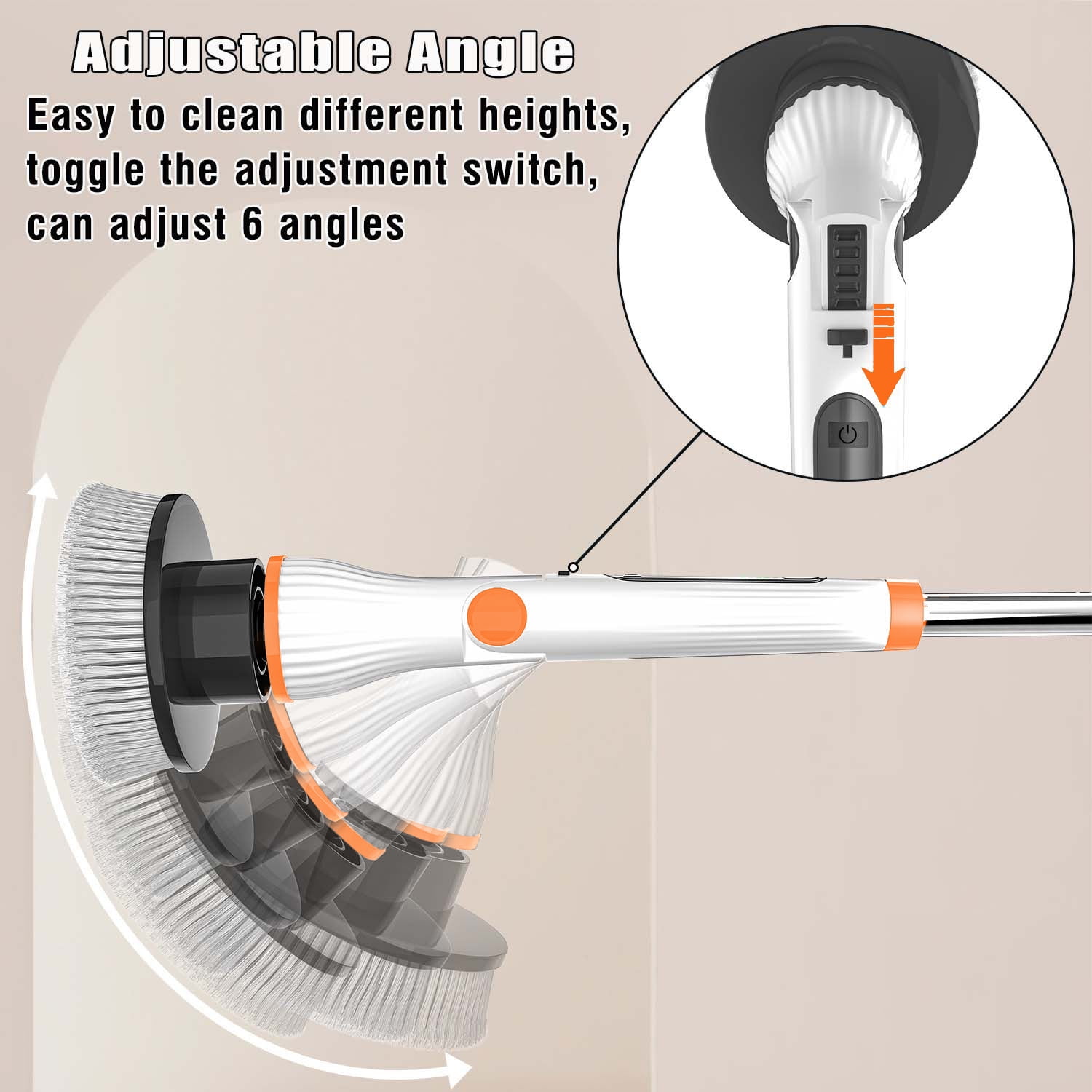 Electric Spin Scrubber Scrubs Brush, Aminleter 8 in 1 Replaceable Brush Heads Rechargeable Cleaning Brush, Bathroom Clean, Shower Scrubber, Cordless Scrubber For Tile, Floor, Tub