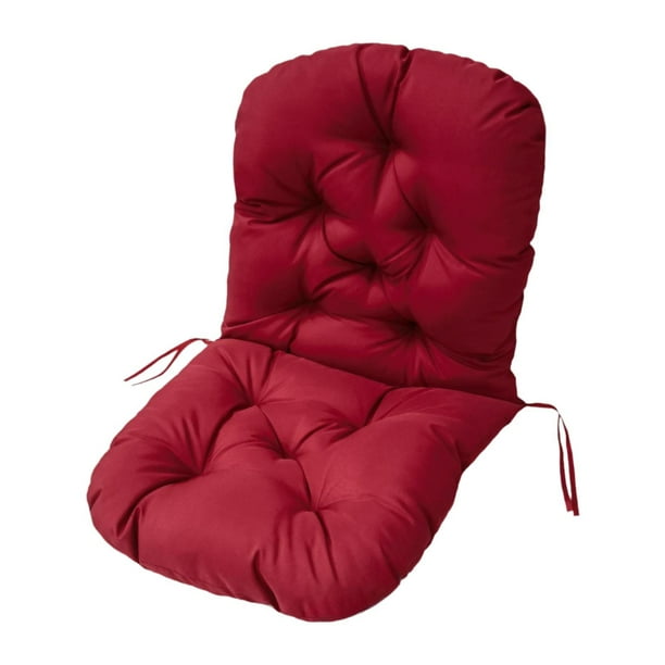 Cojín para Patio, cojín para Asiento, Respaldo para Asiento Exterior, cojín para Silla, Color Puro, cojín para Mecedora de Moda Simple y versátil rojo