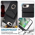 thumbnail image 4 of Elegante funda multifuncional tipo cartera para iPhone 6 Plus/6s Plus con correas, ranura para tarjetas, soporte para anillo, protección para cámara, material de PU, a prueba de golpes, un, 4 of 5