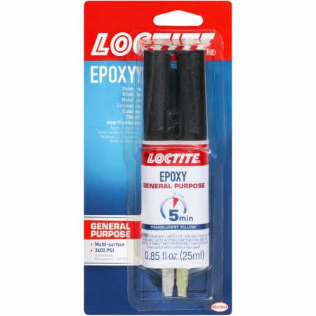 Quik-Set .85 OZ Dual Syringe Quick Set Epoxy Adhesive Great For, Each
