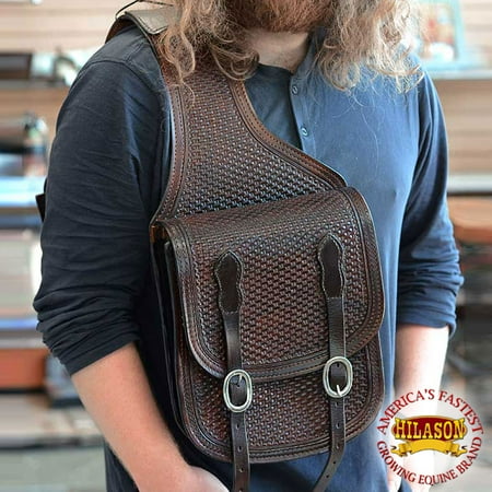 Leather Jumping Saddle - CBG106SHL-F HILASON WESTERN LEATHER COWBOY TRAIL RIDE HORSE SADDLE SHOULDER BAG
