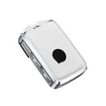 thumbnail image 1 of Ruiboury Car Key Leather Case Removable Vehicle Keys Cover Protector Automotive Automobile Upgrade Replacement for XC60/S90/S60 White Case, 1 of 6