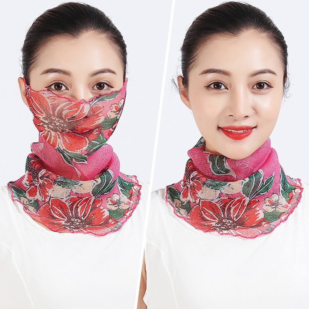 Outdoor Cycling Scarf Half Face Cover Neck Gaiter UV Protection Shawl ...