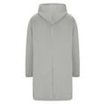 thumbnail image 4 of Ccpelsie Sweat à Capuche Long à Fermeture à Glissière pour Femmes Manches Longues Décontracté Chandails en Molleton Tendance avec Poches pour Activité Extérieure (A01-Gris, G), 4 of 9