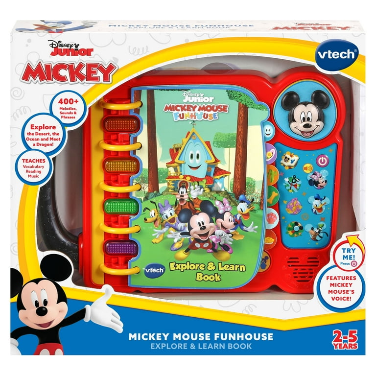 Mickey Mouse Funhouse Explore & Learn Book With Interactive Stories, VTech  
