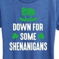 thumbnail image 3 of Instant Message - Down For Some Shenanigans - Women's Short Sleeve Graphic T-Shirt, 3 of 6