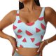 thumbnail image 1 of Balery Watermelon Sujetadores deportivos con espalda cruzada para mujer, acolchados, sin costuras, de alto impacto, ideales para yoga, gimnasio, entrenamiento y fitness.-X-Large, 1 of 8